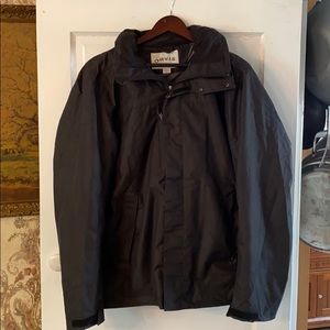 Orvis Black Rain Coat Windbreaker Large